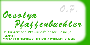 orsolya pfaffenbuchler business card